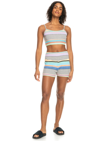 3 Best Time Of Day - Aangename Ribgebreide Short voor Dames Black ERJNS03447 Roxy