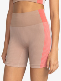 11 Womens Chill Out Seamless Bike Shorts Brown ERJNS03474 Roxy