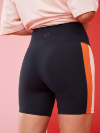 6 Womens Heart Into It Bike Shorts Black ERJNS03475 Roxy