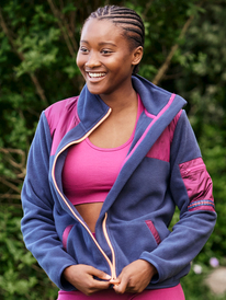 Magnetic Roads - Zip-Up Fleece for Women  ERJPF03092