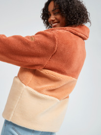 2 Can You Guess - Sherpa-Fleece mit Reißverschluss für Frauen Braun ERJPF03101 Roxy