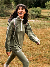 2 Evening Shadows - Fleece mit Halbreißverschluss für Frauen Beige ERJPF03107 Roxy