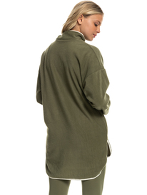 8 Evening Shadows - Fleece mit Halbreißverschluss für Frauen Beige ERJPF03107 Roxy