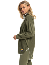 4 Evening Shadows - Fleece mit Halbreißverschluss für Frauen Beige ERJPF03107 Roxy