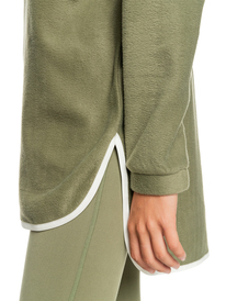 6 Evening Shadows - Fleece mit Halbreißverschluss für Frauen Beige ERJPF03107 Roxy