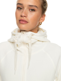 2 Keeping Me Alive - Fleece met Rits voor Dames White ERJPF03109 Roxy