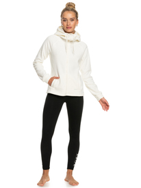 4 Keeping Me Alive - Fleece met Rits voor Dames White ERJPF03109 Roxy