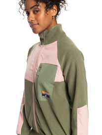 2 Could It Be Magic - Technical Zip Up Fleece for Women Beige ERJPF03112 Roxy