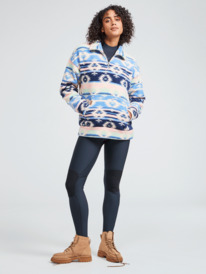 3 Live Out Loud - Fleece mit Halbreißverschluss für Frauen Blau ERJPF03117 Roxy