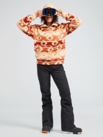 4 Live Out Loud 2022 - Half Zip Fleece for Women Brown ERJPF03117 Roxy