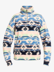 10 Live Out Loud - Fleece mit Halbreißverschluss für Frauen Blau ERJPF03117 Roxy