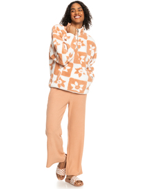3 Jive Tribe - Sudadera con Media Cremallera para Mujer Blanco ERJPF03126 Roxy