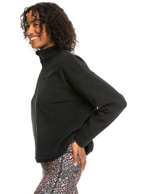 1 Tech - Polaire demi-zip pour Femme Noir ERJPF03128 Roxy
