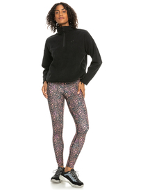 4 Tech - Polaire demi-zip pour Femme Noir ERJPF03128 Roxy