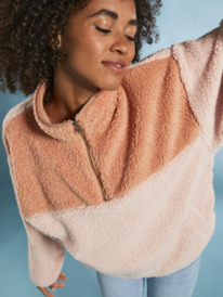 2 Womens Groove Time Fleece Pink ERJPF03135 Roxy