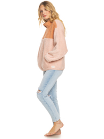 11 Womens Groove Time Fleece Pink ERJPF03135 Roxy