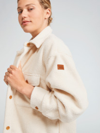 3 Over And Out 2 Oversized Shacket Beige ERJPF03136 Roxy