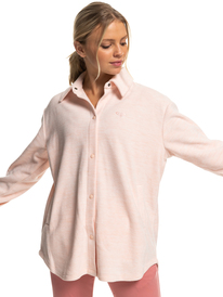 10 Waves Of Warmth - Surchemise en polaire pour Femme Orange ERJPF03139 Roxy