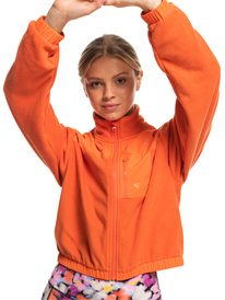 12 Waves Of Warmth - Polaire zippée pour Femme Orange ERJPF03141 Roxy