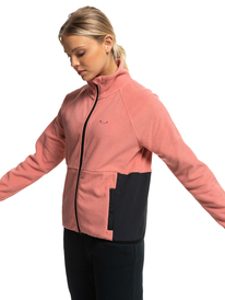 8 Waves Of Warmth Tech - Full-Zip Fleece for Women Pink ERJPF03142 Roxy