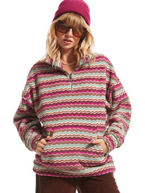 3 Live Out Loud - Fleecetop voor Dames Orange ERJPF03143 Roxy