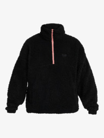 5 Waves Of Warmth - Fleece met korte rits voor Dames Black ERJPF03152 Roxy