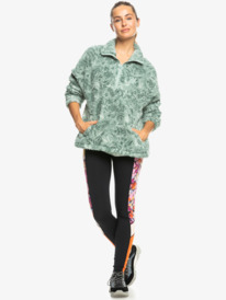 6 Waves Of Warmth - Half-Zip Fleece for Women Blue ERJPF03152 Roxy