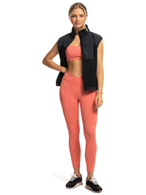 4 Waves Of Warmth - Mouwloze Fleece Top met rits voor Dames Black ERJPF03154 Roxy
