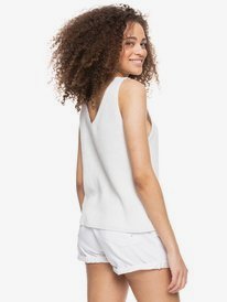 roxy, Bright Place Chasuble sans manches, SNOW WHITE (wbk0) Bright Place - Sleeveless Jumper for Women ERJSW03459