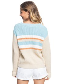 4 Womens Wonderland Memories Crewneck Sweater Beige ERJSW03498 Roxy