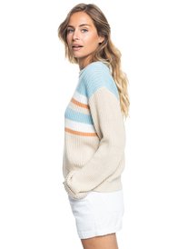 1 Womens Wonderland Memories Crewneck Sweater Beige ERJSW03498 Roxy
