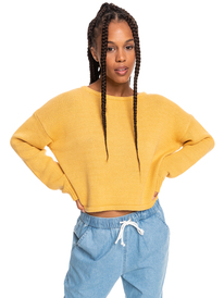 2 Heavy Love - Sweat pour Femme Jaune ERJSW03501 Roxy