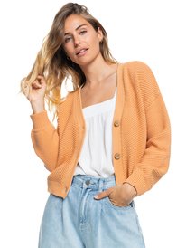 2 Wonder Time Long Sleeve Cardigan Brown ERJSW03506 Roxy