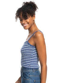 1 Dream Sign Stripe Knit Tube Top Blue ERJSW03517 Roxy