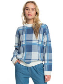 roxy, Quiet Times 2022 - Sweatshirt para Mulher, SNOW WHITE CHECKIN IN (wbk3) Quiet Times 2022 - Sweatshirt for Women ERJSW03524