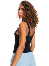 5 Crazy Glory Crop Sweater Tank Black ERJSW03528 Roxy