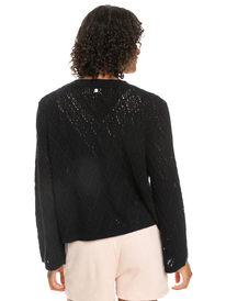 roxy, Paper Hearts Crew Neck Sweater, ANTHRACITE (kvj0) PAPER HEARTS ERJSW03543