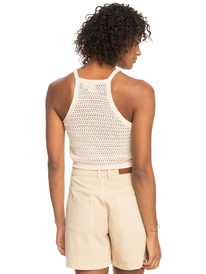 roxy, Malibu Crush - Gestricktes Neckholder-Top für Frauen, TAPIOCA (teh0) Malibu Crush - Knitted Halter Top for Women ERJSW03550