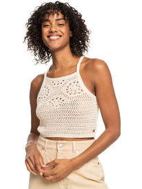 6 Malibu Crush - Haut dos nu en maille pour Femme Beige ERJSW03550 Roxy