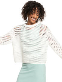 7 California Lover Sweater Beige ERJSW03569 Roxy