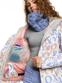 6 Roxy Jetty Insulated Snow Jacket  ERJTJ03354 Roxy