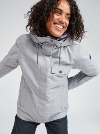 6 Billie Insulated Snow Jacket Grey ERJTJ03359 Roxy