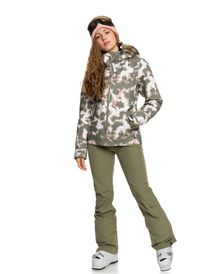 6 Jet Ski - Isolierte Schneejacke für Frauen Beige ERJTJ03361 Roxy