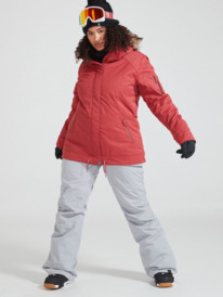 3 Womens Meade Insulated Snow Jacket Red ERJTJ03367 Roxy