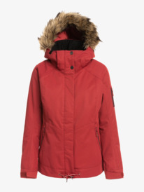 15 Womens Meade Insulated Snow Jacket Red ERJTJ03367 Roxy