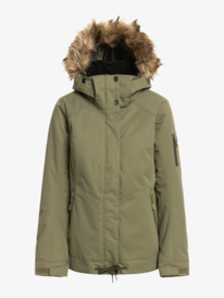 15 Meade Insulated Snow Jacket Beige ERJTJ03367 Roxy