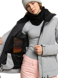 4 Meade 2022 - Isolierte Schneejacke für Frauen Grau ERJTJ03367 Roxy
