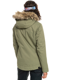14 Meade Insulated Snow Jacket Beige ERJTJ03367 Roxy