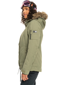 9 Meade Insulated Snow Jacket Beige ERJTJ03367 Roxy