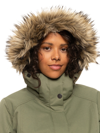 11 Meade Insulated Snow Jacket Beige ERJTJ03367 Roxy